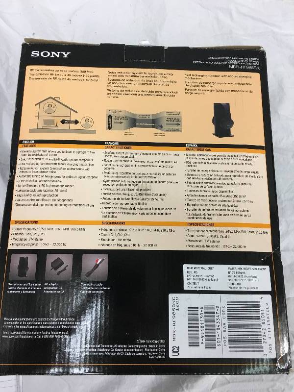 Sony Noise-Reduction Wireless Headphones retail $100