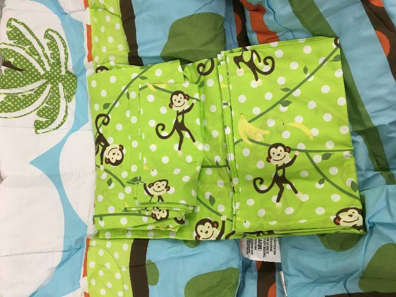 Jungle Giraffe 4pc Toddler Bed Set