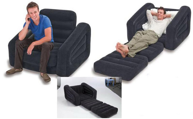 Intex Plush Pull-Out Inflatable Chair