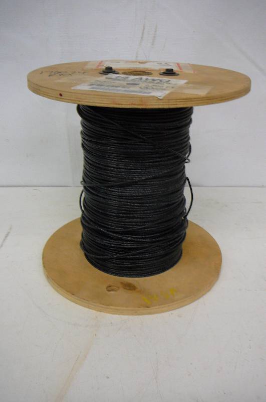 Wire 14 AWG Stranded Copper Black 15 LBS