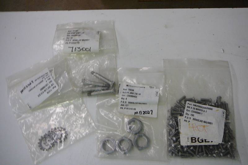Jam Nuts 78 - 14 Bolts m6 x 20 BHSCS  Lock 78  Shoulder Bolts  38 x 134