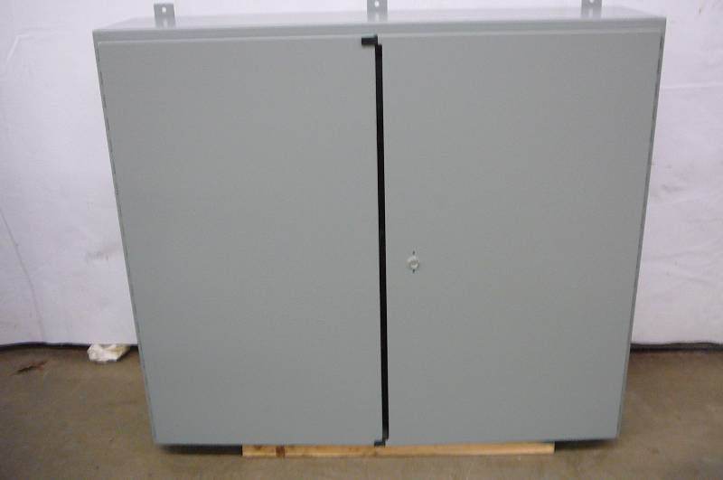 Hoffman Panel Nema Type 12 Enclosure #A424812WFLP Wall Mounted Enclosure 42 H x 48 W x 12 D Steel 2 Door In Box
