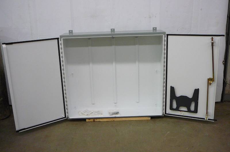 Hoffman Panel Nema Type 12 Enclosure #A424812WFLP Wall Mounted Enclosure 42 H x 48 W x 12 D Steel 2 Door In Box