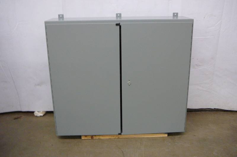 Hoffman Panel Nema Type 12 enclosure #A424812WFLP Wall Mounted Enclosure 42 H x 48 W x 12 D Steel 2 Door In Box