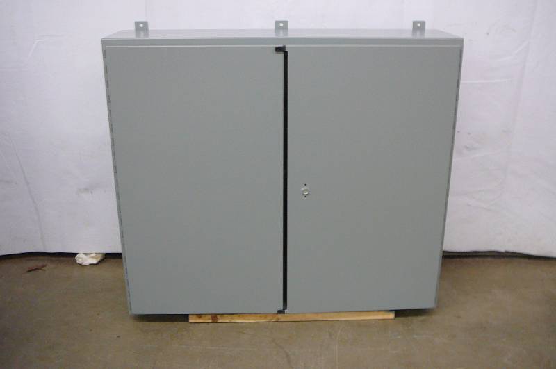 Hoffman Panel Nema Type 12 enclosure #A424812WFLP Wall Mounted Enclosure 42 H x 48 W x 12 D Steel 2 Door In Box