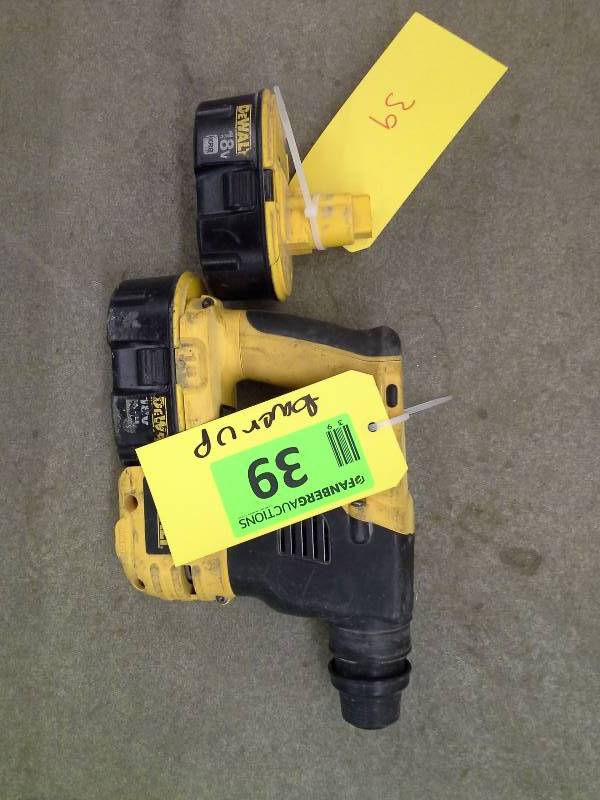 lot 39 image: Dewalt 18V SDS Hammer
