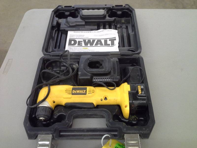lot 67 image: DeWalt DW966 Right Angle DrillDriver