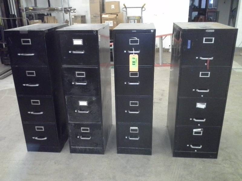 lot 83 image: (4) Standard File Cabinents
