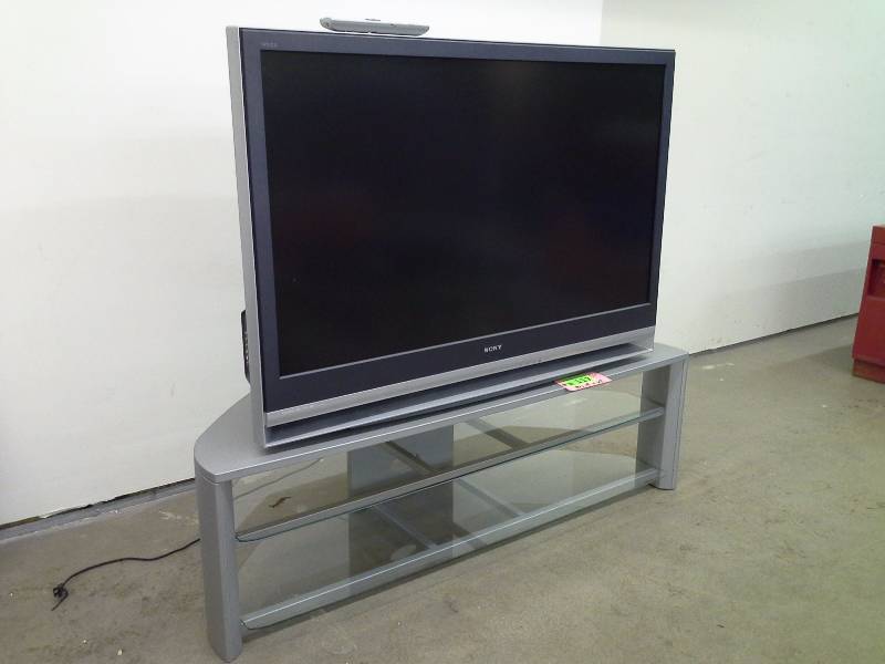 lot 117 image: Sony 54 TV With Stand