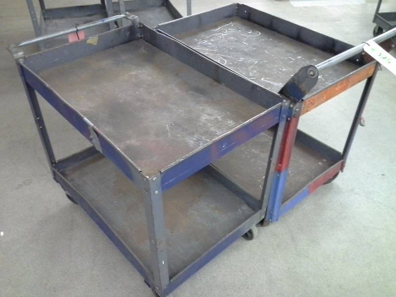 lot 125 image: (2) Metal Utility Carts