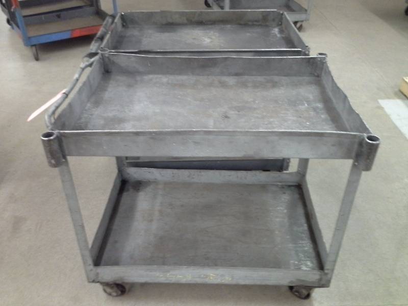 lot 127 image: (2) Metal Utility Carts
