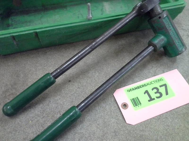 lot 137 image: Greenlee Ratchet Knockout Punch Driver
