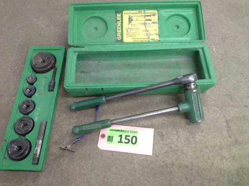 lot 150 image: Greenlee Ratchet 1804 Knockout Punch Driver