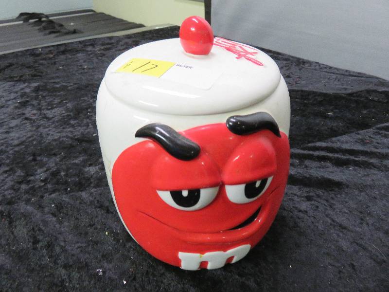 M&M cookie jar