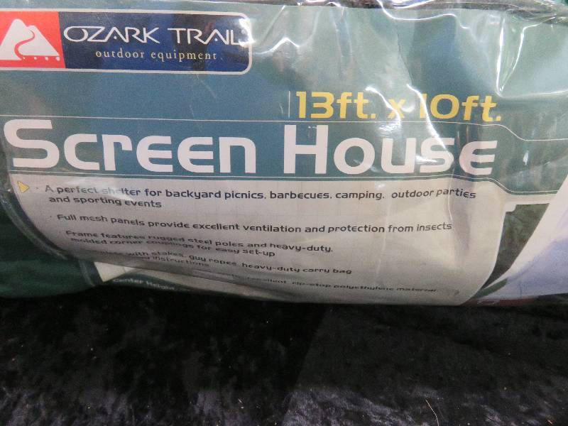 Screen House and Sleeping bag