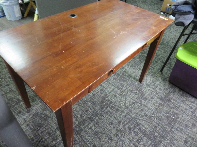 wood desk