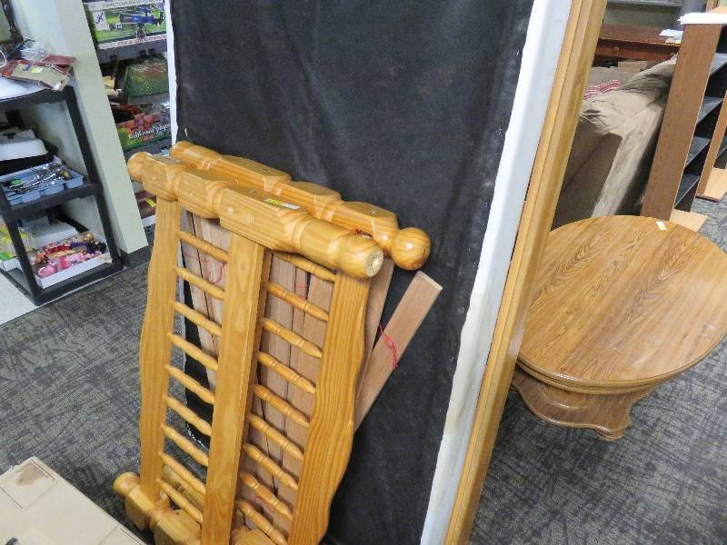 wood frame and box spring for Twin Size Bed