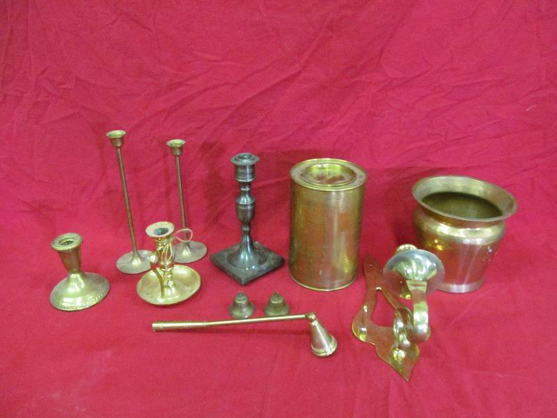 lot 106 image: copper brass pewter