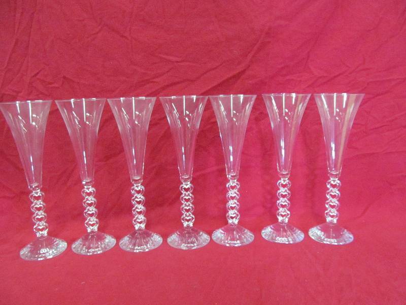 lot 134 image: flute glasses