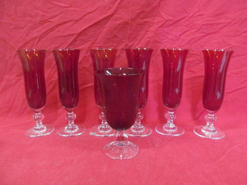 lot 146 image: wine flutes
