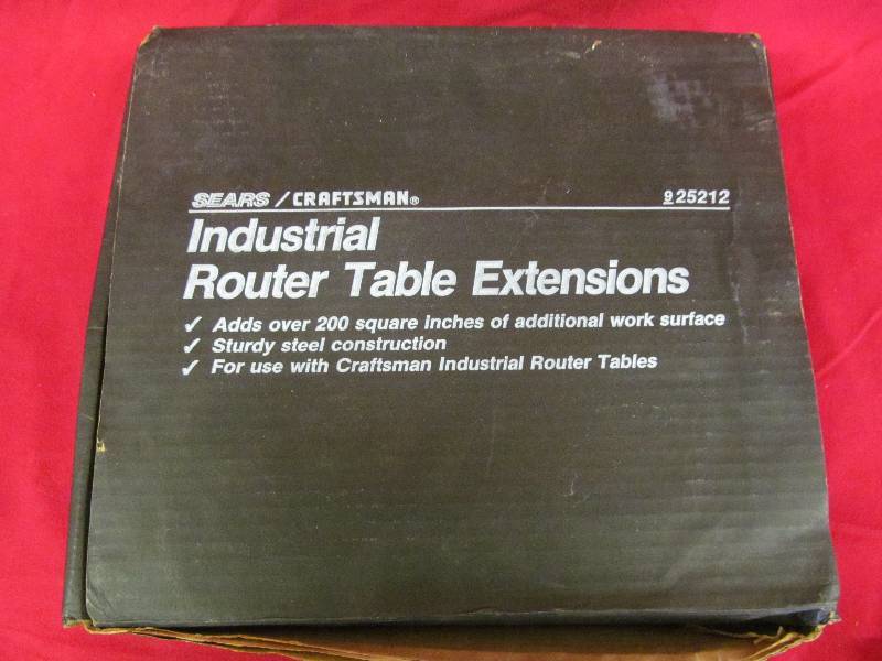 lot 165 image: Router Table Extensions
