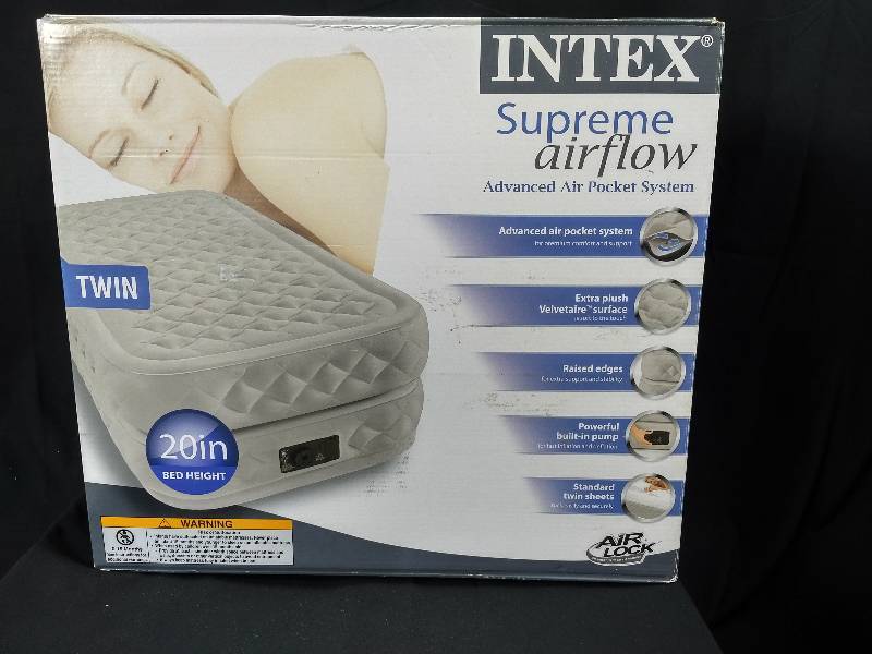 Intex Twin Supreme Airflow Air Mattress.