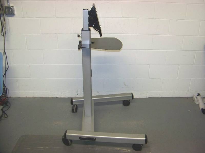 lot 13 image: Chief Manufacturing, Heavy-Duty, Rolling TV  Monitor Cart with Accessory Shelf