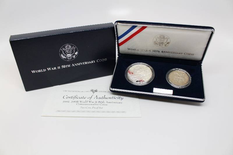 1991-1995 World War II 50th anniversary Proof Coin Set