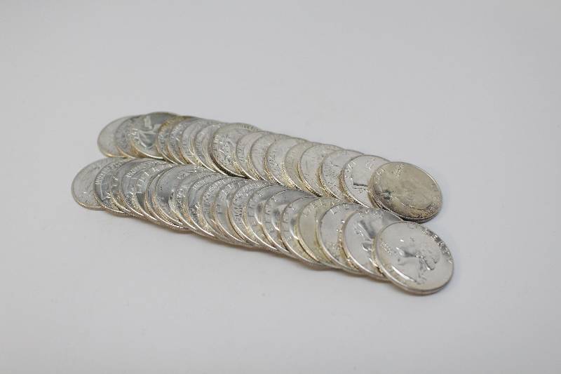 Roll of (37) 1963 Washington Quarters in AU-BU condition
