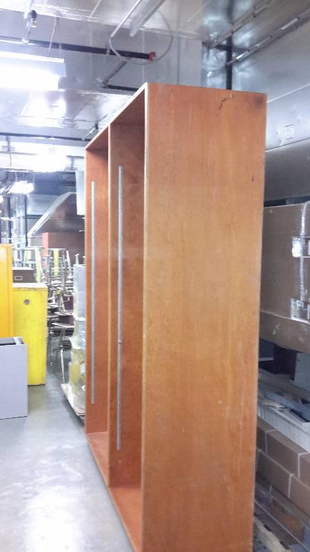 Heavy Wood Cabinet.. No shelves.