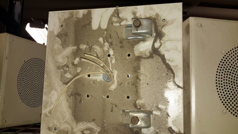 6, 12 in x 12in x 3in Metal Speakers.. Used in school