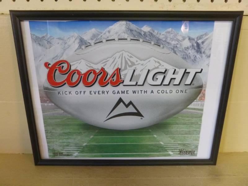 lot 29 image: Coors Light - Football Picture