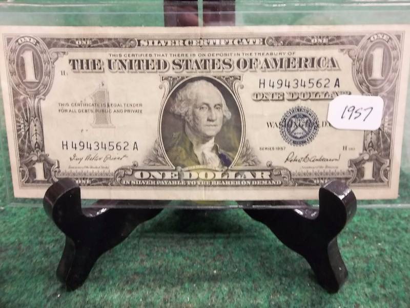 US $1 silver Certificate Series 1957