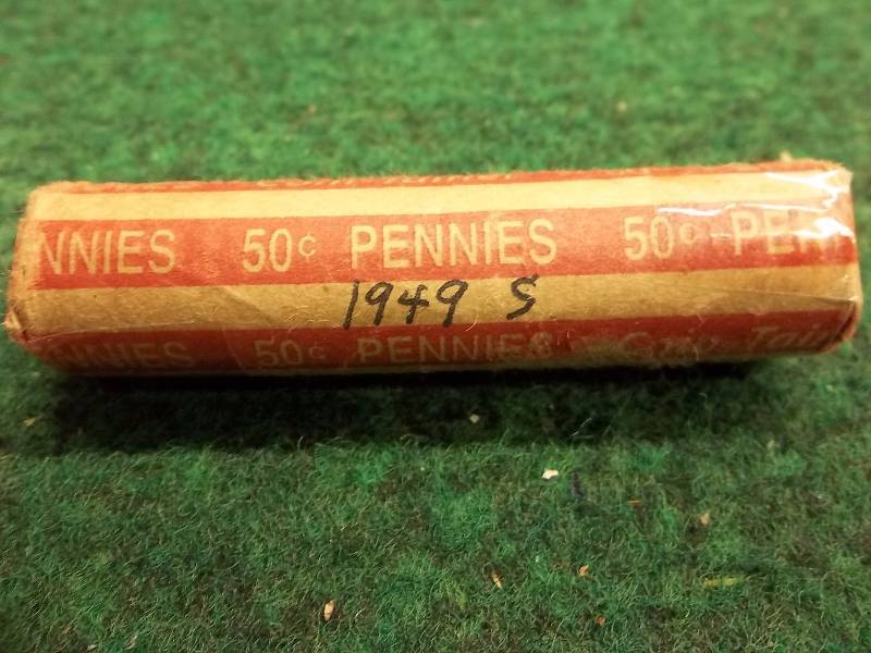Roll Of 1949 S Lincoln Cents