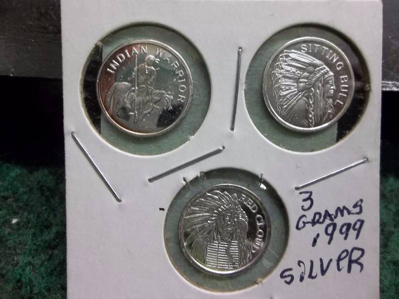 3 Grams Silver Round .999 Fine Silver