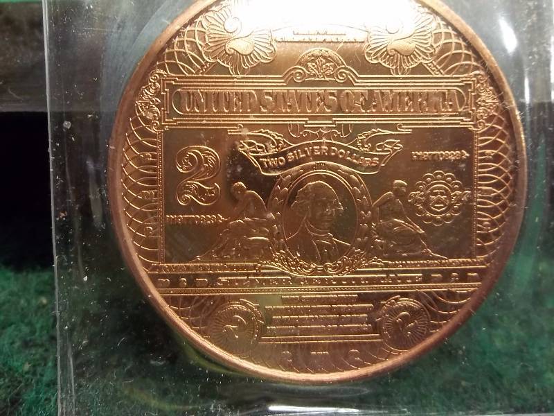 1- 1 Oz. Copper Round Commemoratve .999 fine