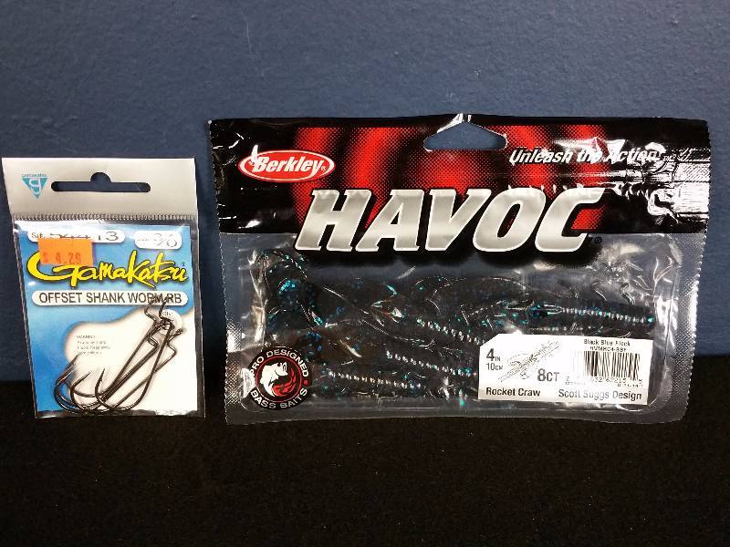 lot 138 image: Gamakatsu Hooks & Berkley Havoc Baits