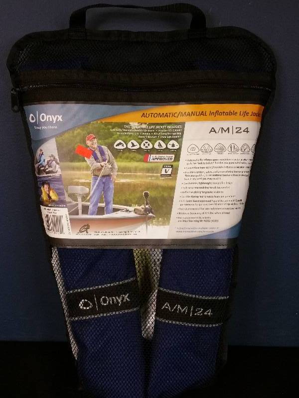 lot 158 image: Onyx AutomaticManual Inflatable Life Jacket