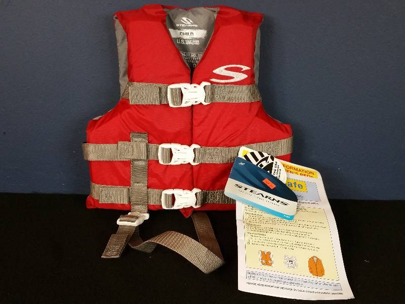 lot 160 image: Red Stearns Child Life Vest