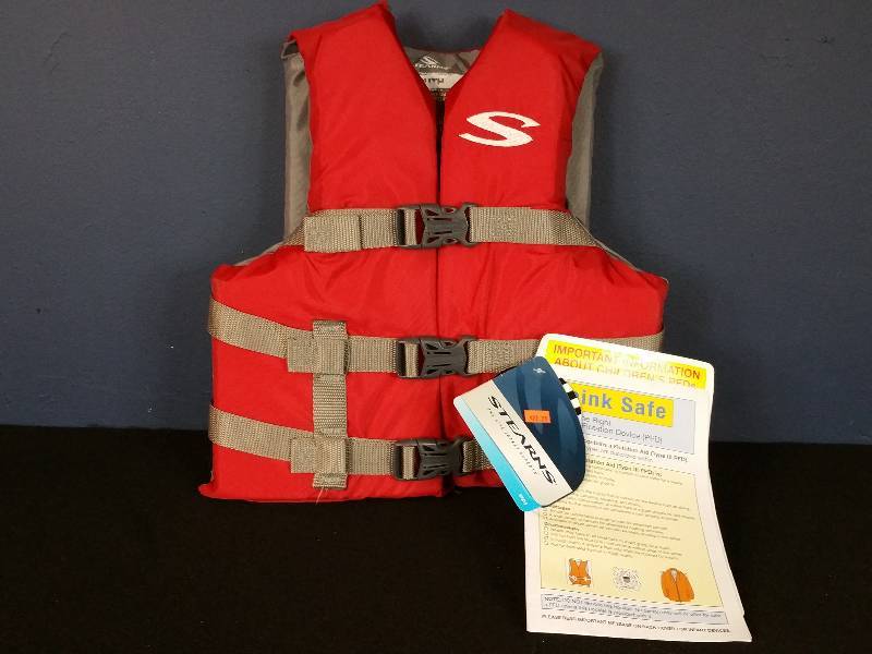 lot 161 image: Red Stearns Youth Life Vest