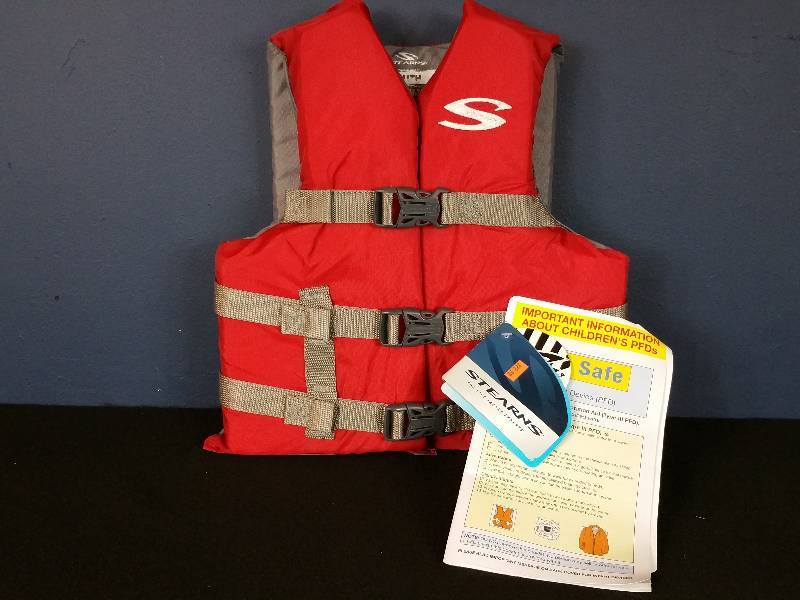 lot 162 image: Red Stearns Youth Life Vest