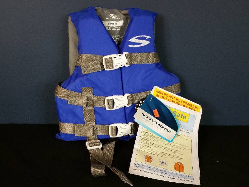 lot 163 image: Blue Stearns Child Life Vest