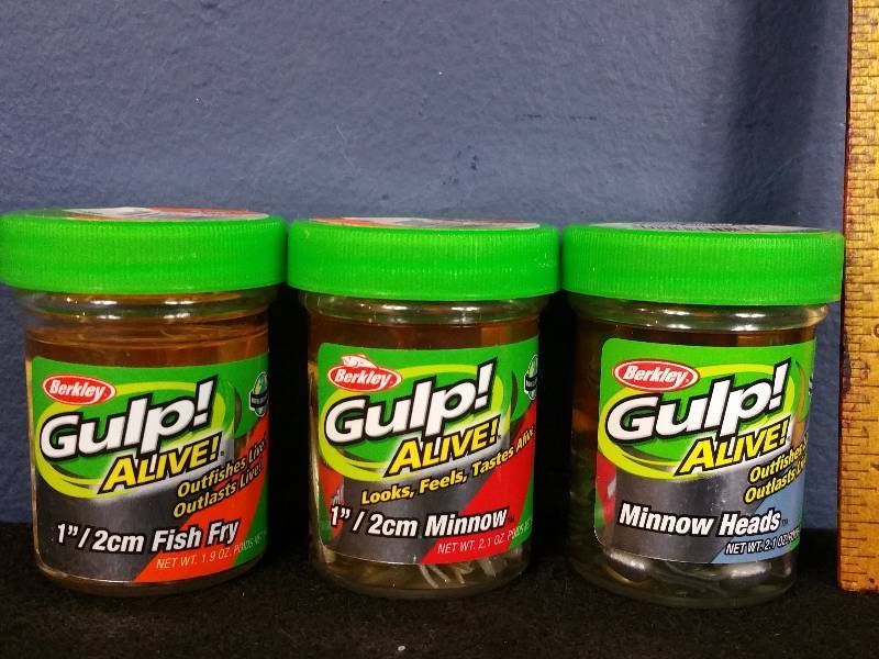 lot 251 image: Berkley Gulp Alive - (3) Jars