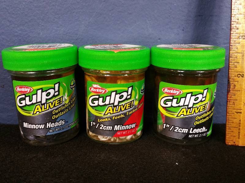 lot 260 image: Berkley Gulp Alive - (3) Jars