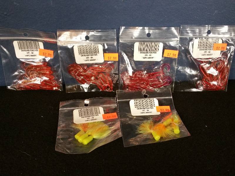 lot 263 image: Group of (6) Packages of Soft Baits
