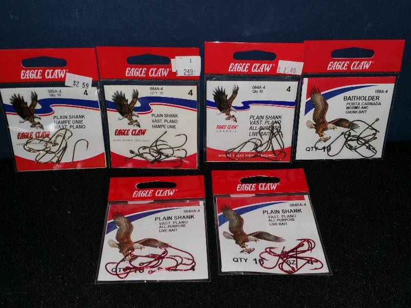 lot 277 image: Eagle Claw #4 Hooks
