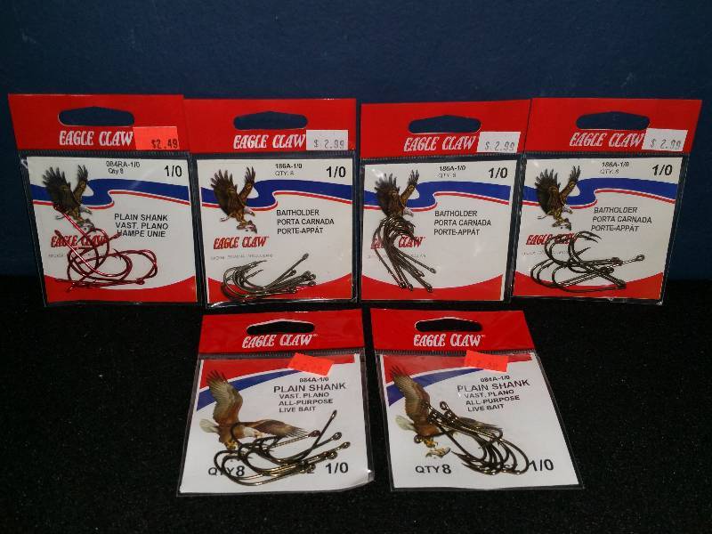 lot 290 image: Eagle Claw 10 Hooks