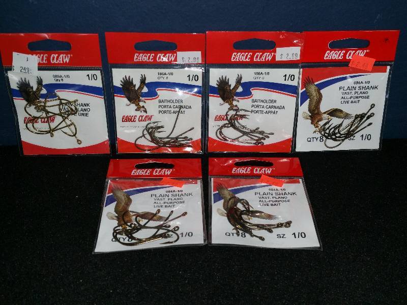 lot 291 image: Eagle Claw 10 Hooks