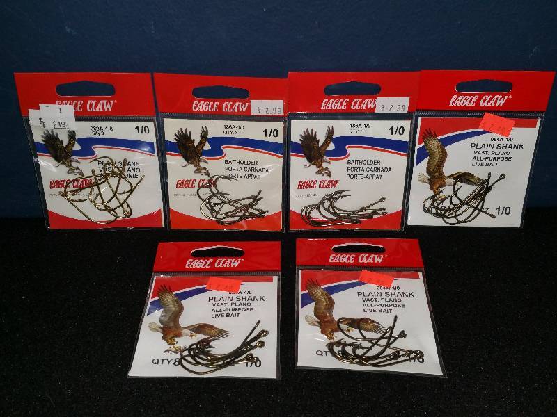 lot 292 image: Eagle Claw 10 Hooks