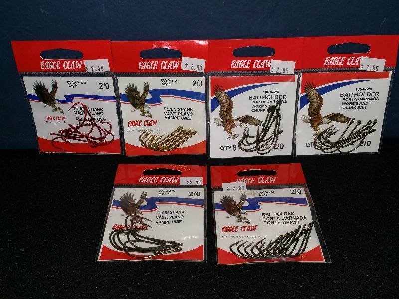 lot 296 image: Eagle Claw 20 Hooks